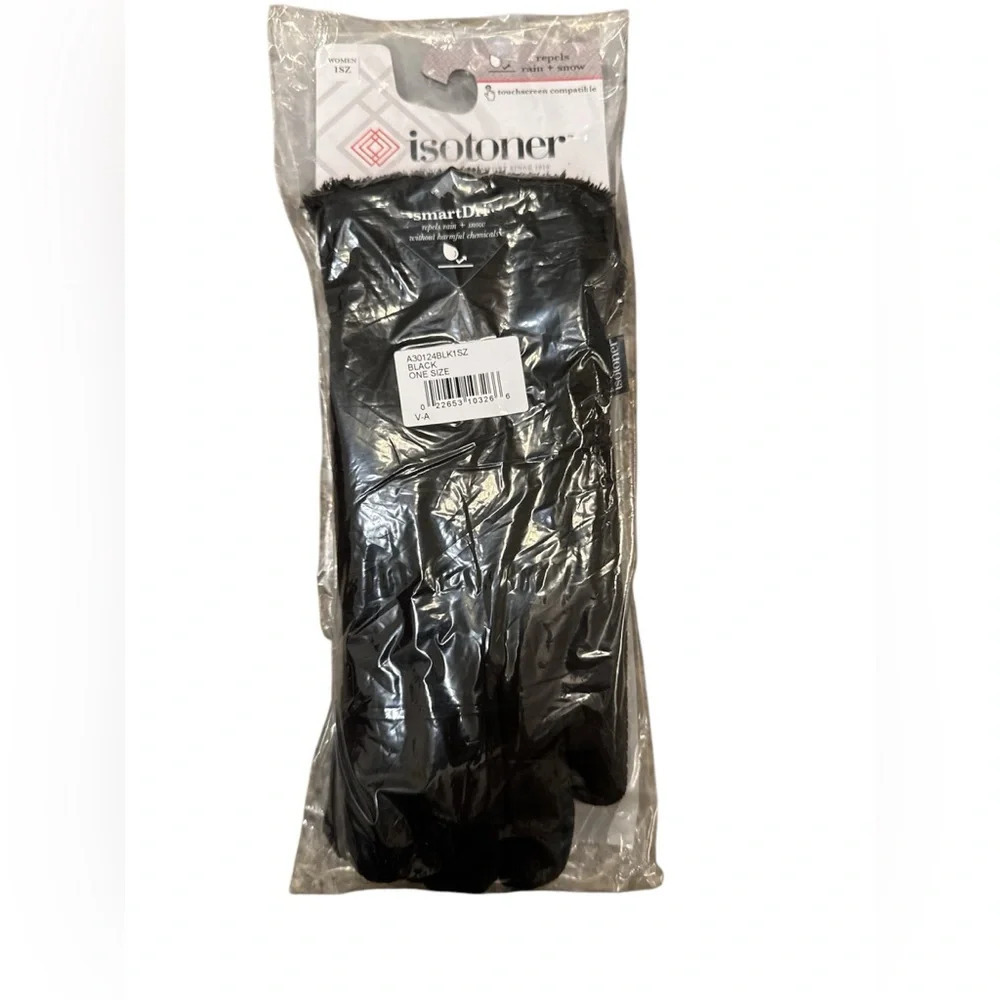 Isotoner women’s gloves in black - Picture 3 of 9